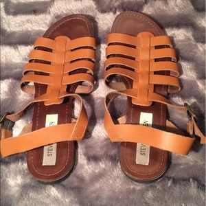 Steve Madden cognac brown sandals