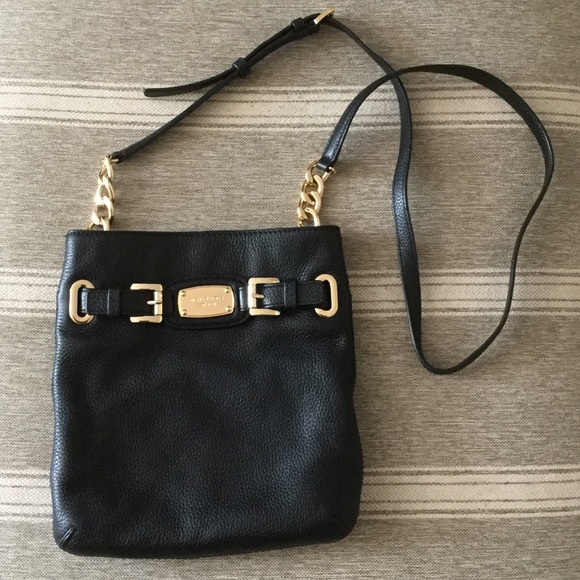 MICHAEL Michael Kors Handbags - MK Black Leather Crossbody Bag