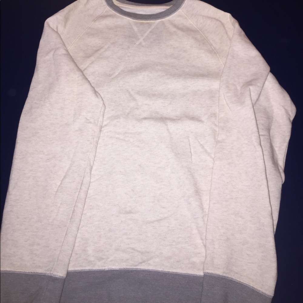 Cream colored crew neck sweater