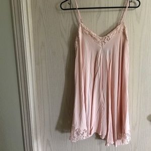 Dainty pink lace dress