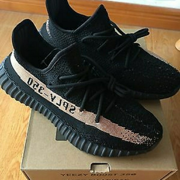 Adidas Yeezy 350 Boost V2 "Black/Copper - Picture 1 of 8