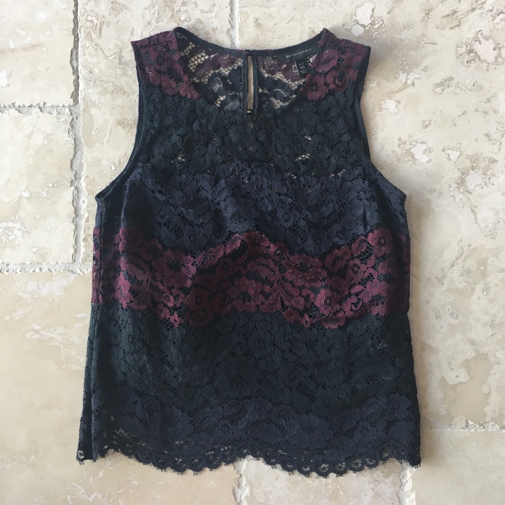 NWOT Banana Republic Factory Lace Top