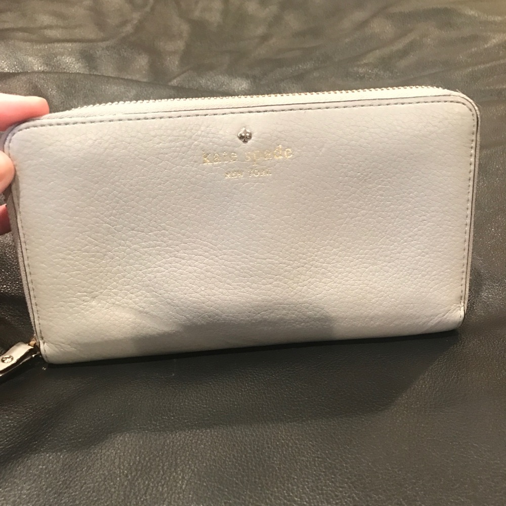 Grey Kate Spade wallet