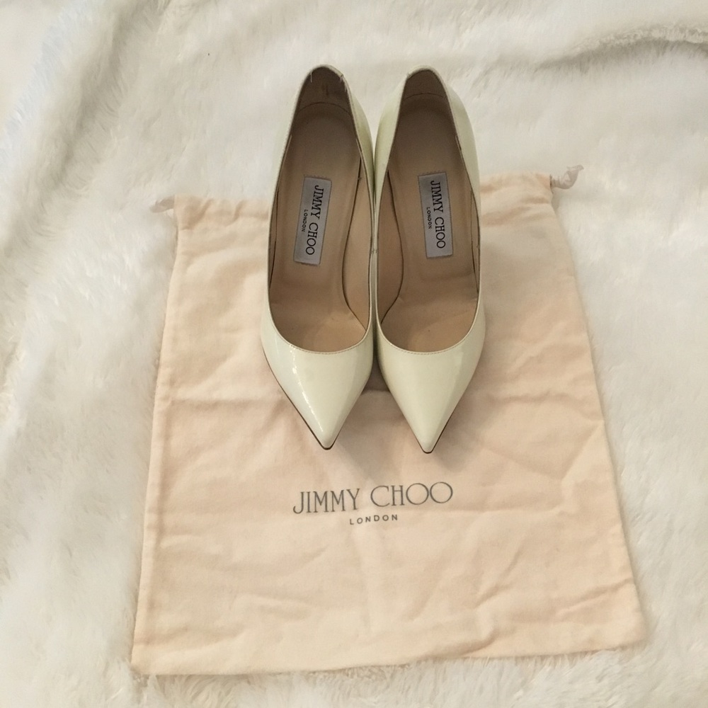Jimmy Choo Anouk 120 Patent Leather Pumps - Picture 3 of 6