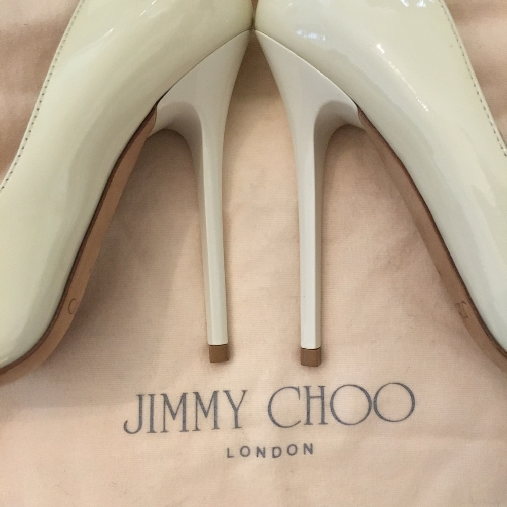 Jimmy Choo Anouk 120 Patent Leather Pumps - Picture 6 of 6