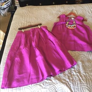 Brand new linen top and skirt set.