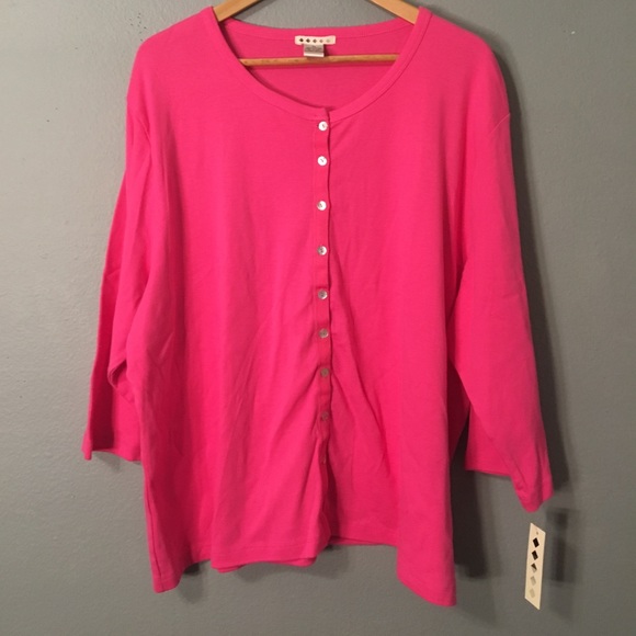 Sweaters - pink cardigan