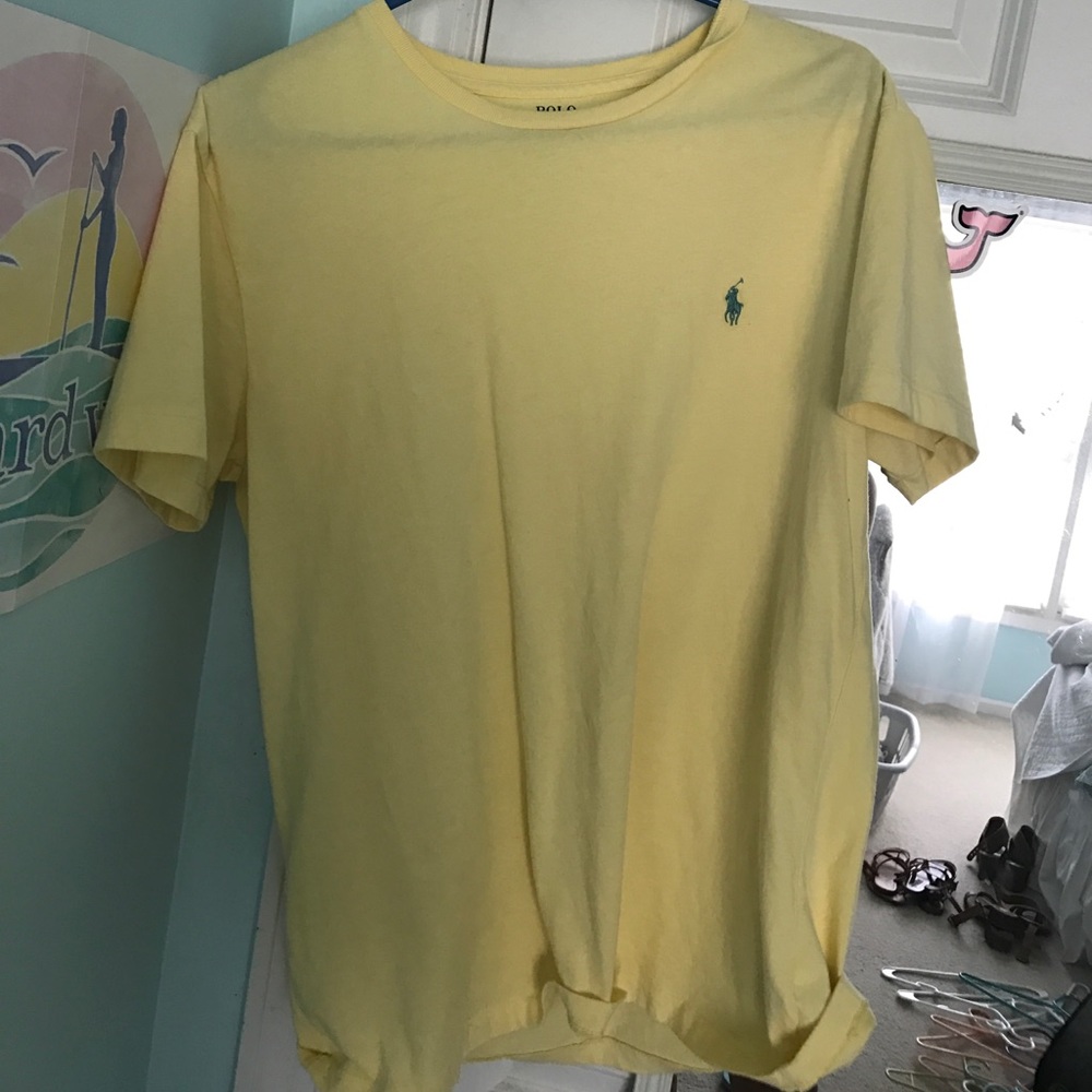 Yellow polo t shirt