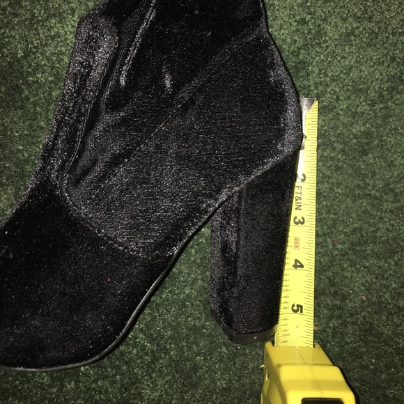 Velvet Over The Knee Boots - Picture 5 of 6