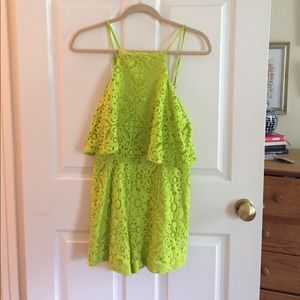 Lilly Pulitzer lime green romper