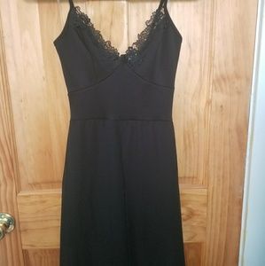 Charlotte Russe Lace-Trim Layered Maxi Romper