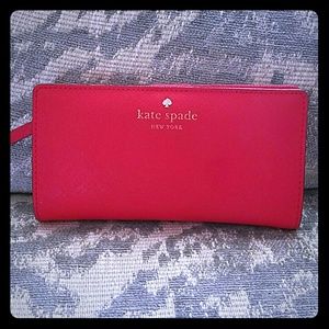 Red leather Kate Spade wallet 💝 holiday sale 💝
