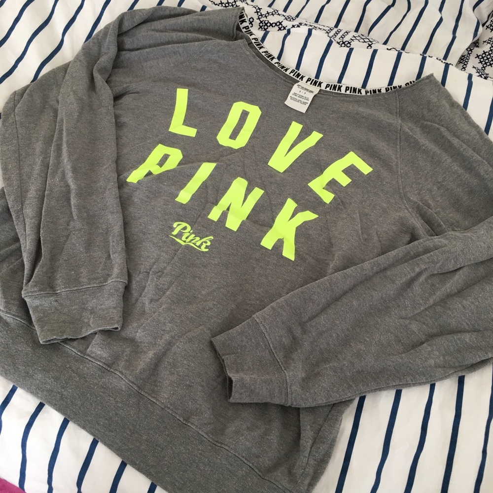 VS PINK slouchy crewneck