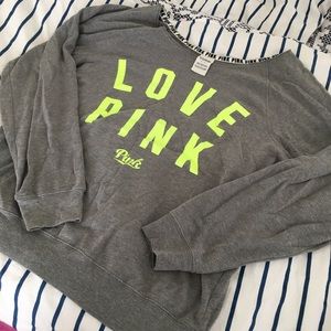 VS PINK slouchy crewneck