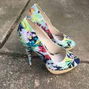 Floral Pump Heels
