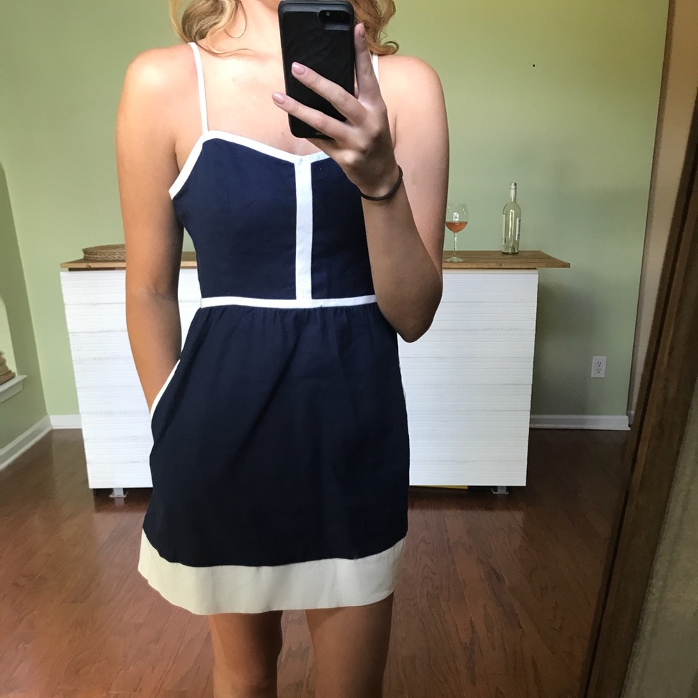 Navy/White Urban Outfitters Dress