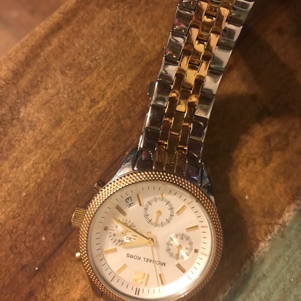Authentic Silver and Gold Micheal Kors Watch!