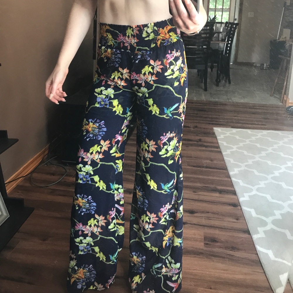 Boho beach pants floral