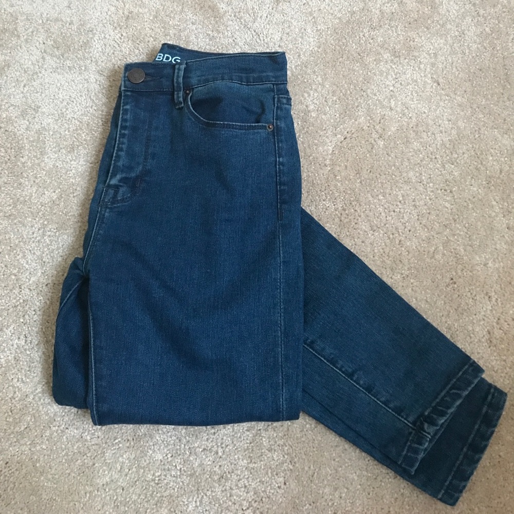 BDG Hi Rise Ankle Jeans