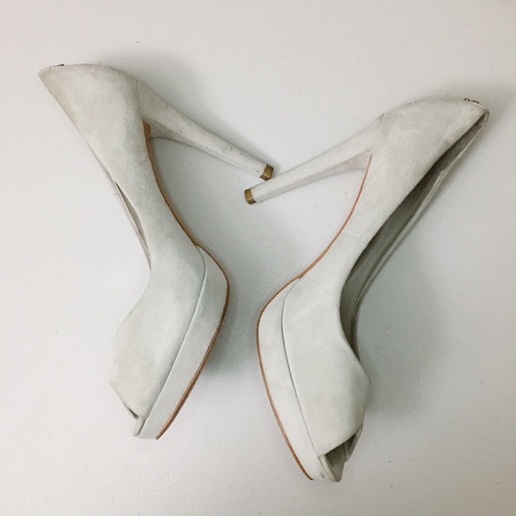 COACH Selma Suede Peep Toe - Picture 2 of 8