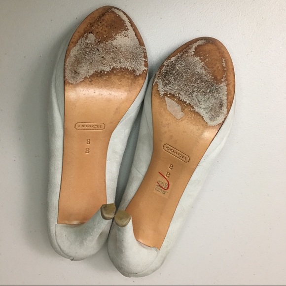 COACH Selma Suede Peep Toe - Picture 4 of 8