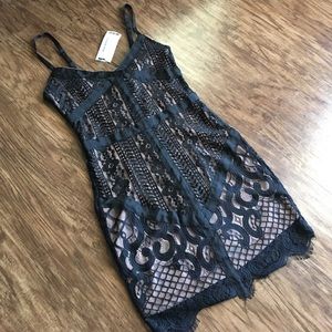 Boohoo Date Night Lace Dress