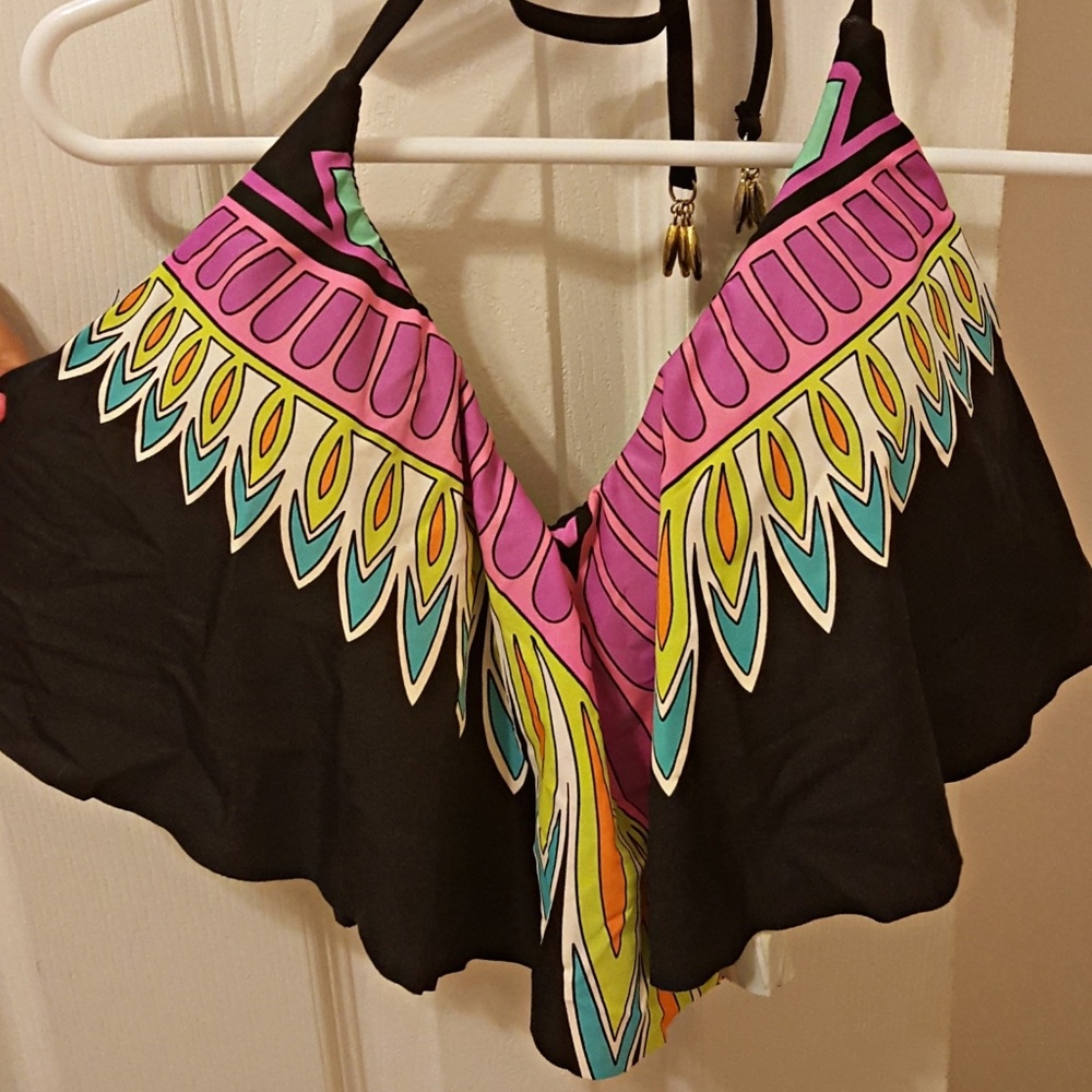 Trina Turk Black Bikini Top