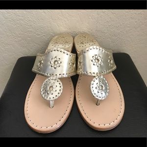 Jack Rogers mid wedge sandals size 6