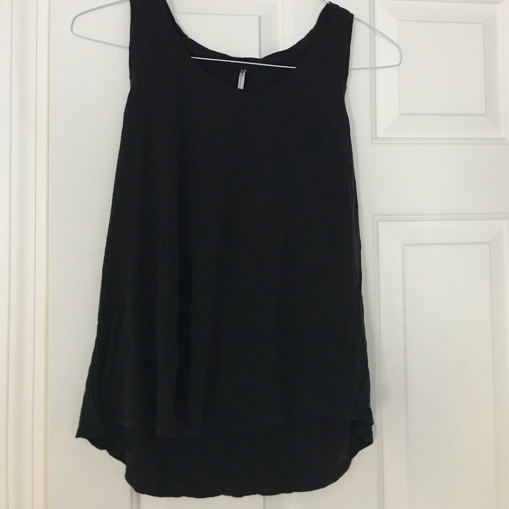 Black tank top