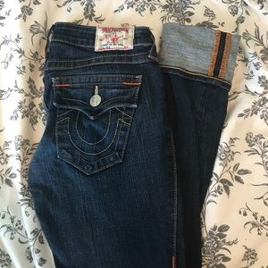 Medium Wash True Religion Skinny Jeans