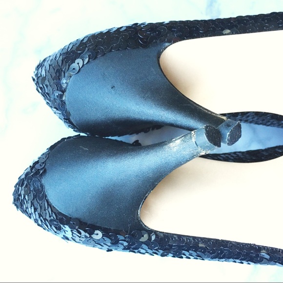 HP • Dolce by Pierre black sequin pumps - Picture 4 of 4