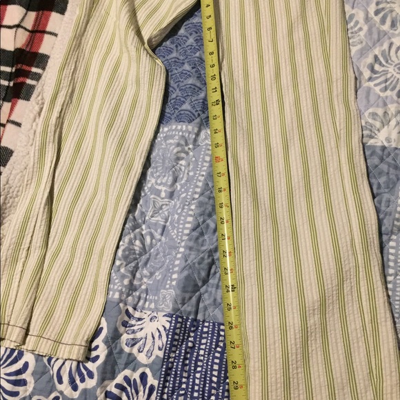 Super cute white with green striped pants. - Picture 4 of 8