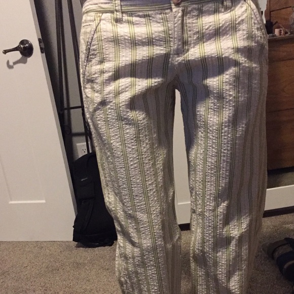 Super cute white with green striped pants. - Picture 5 of 8