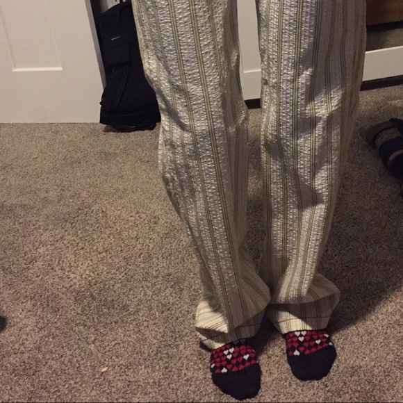 Super cute white with green striped pants. - Picture 6 of 8