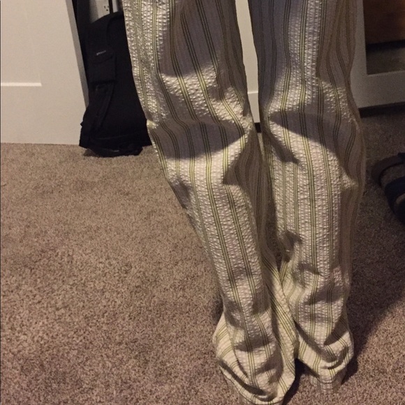 Super cute white with green striped pants. - Picture 8 of 8