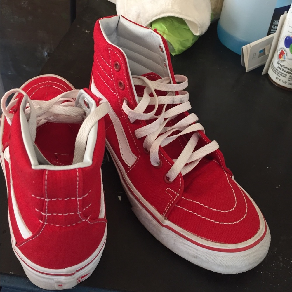 Vans high top tennis shoes