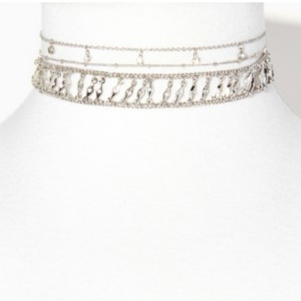 Charming charlie pave choker set