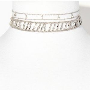 Charming charlie pave choker set