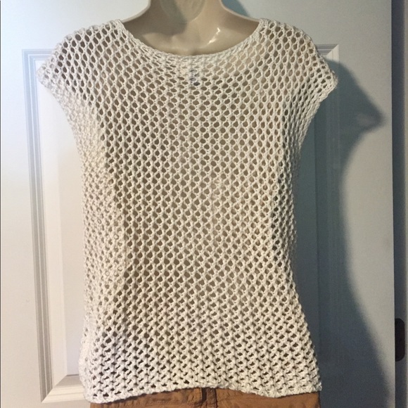 Converse white loose knit top fits SMALL - Picture 2 of 4
