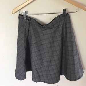 AA Plaid High-Waisted Circle Skirt