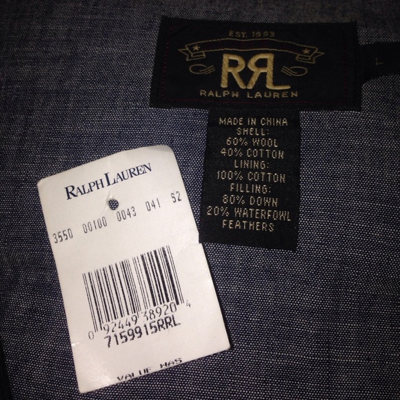 RRL Vest 100% Authentic - Picture 6 of 6
