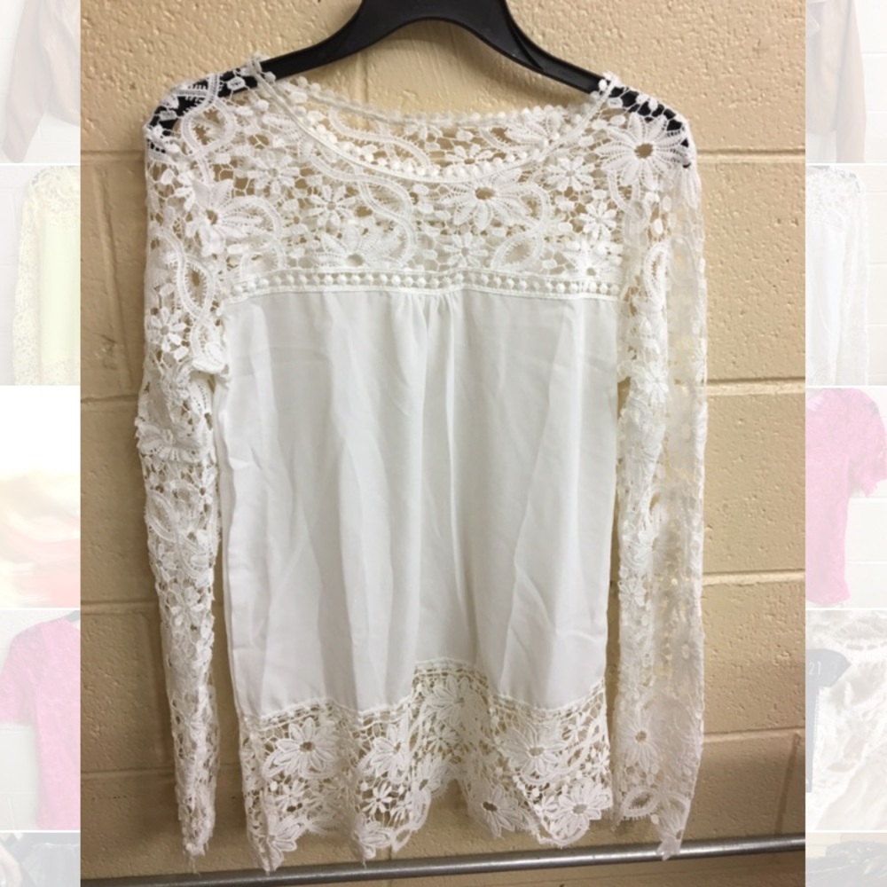 Blouse, Lace dress shirt