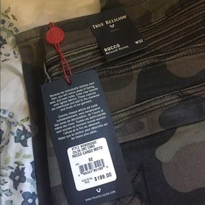 True Religion Men's Rocco Cargo Moto Size 32