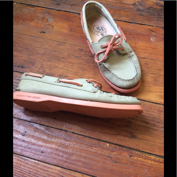 Sperry Shoes - Sperry top sider coral/stone boat shoes 6.5