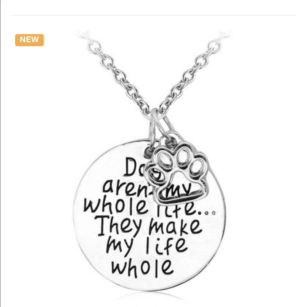 🐾Pet Lover Dog Paw Rescue Charm Pendent Necklace