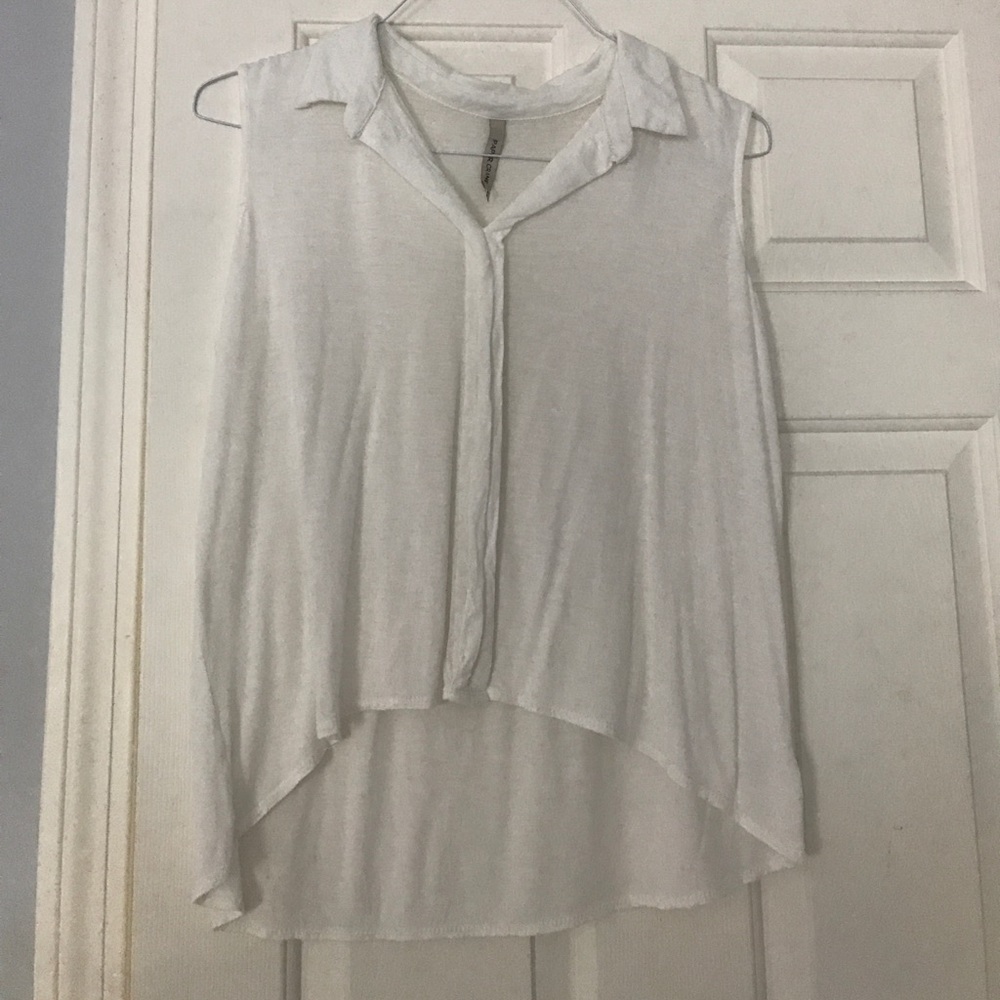 White collared top