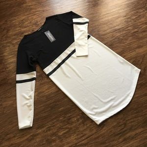 Boohoo Contrast Shift Dress