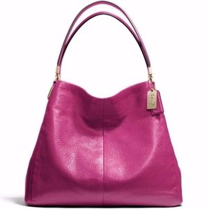 NWOT Coach Leather Madison Phoebe Shoulder Bag