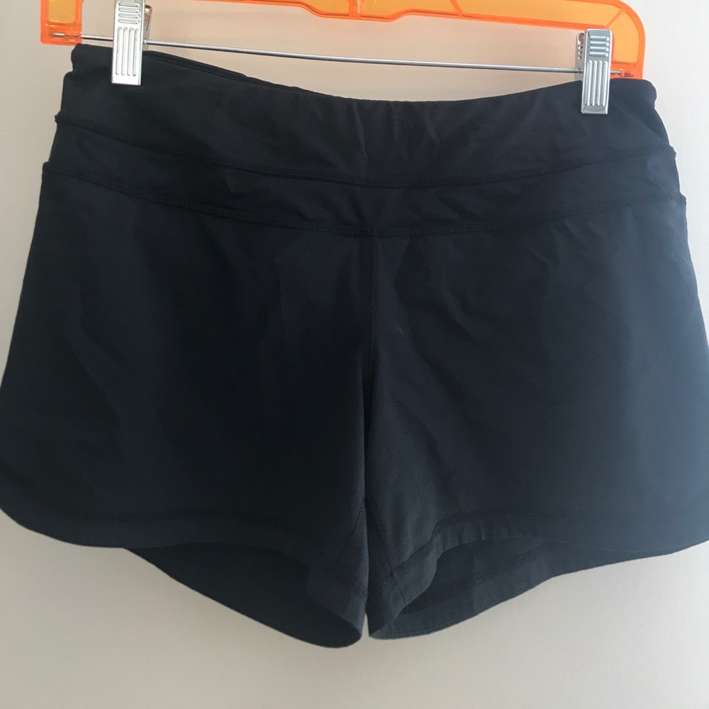 Lululemon black running shorts