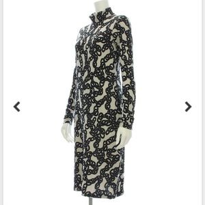 DVF Sophilia chain patterned dress